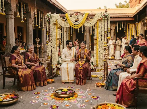 Valaikappu and family function catering by Santo Events